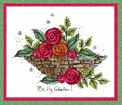 Gathering Basket Roses Card