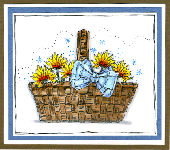 Basket of Asters Card