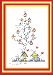 Bird House Tree For All Seasons Card