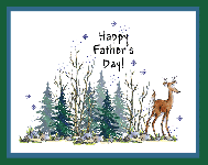Deer in the Woods Card