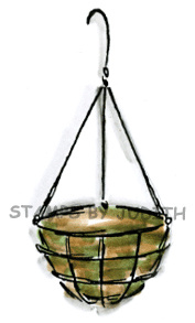 O-123-HK Lg. Hanging Basket