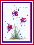 Pine Cone Flowers Card