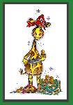 Pirate Giraffe Card