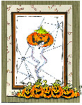 Pumpkin Ghost Card
