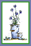 Pail of Flowers Card
