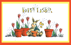 Tulip Bunny Card